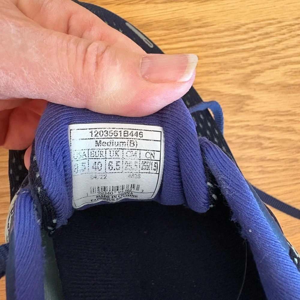 Brooks Ghost 14 Navy and Bright Blue Women’s Size 8.5 Running Shoes - Picture 4 of 10